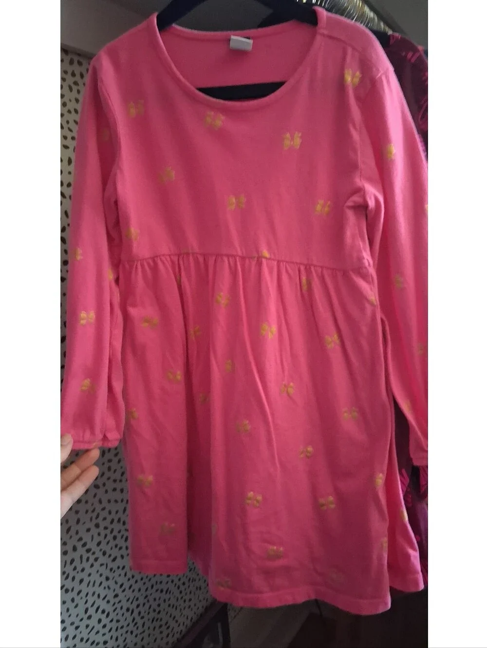 Hot Pink Bow Dress